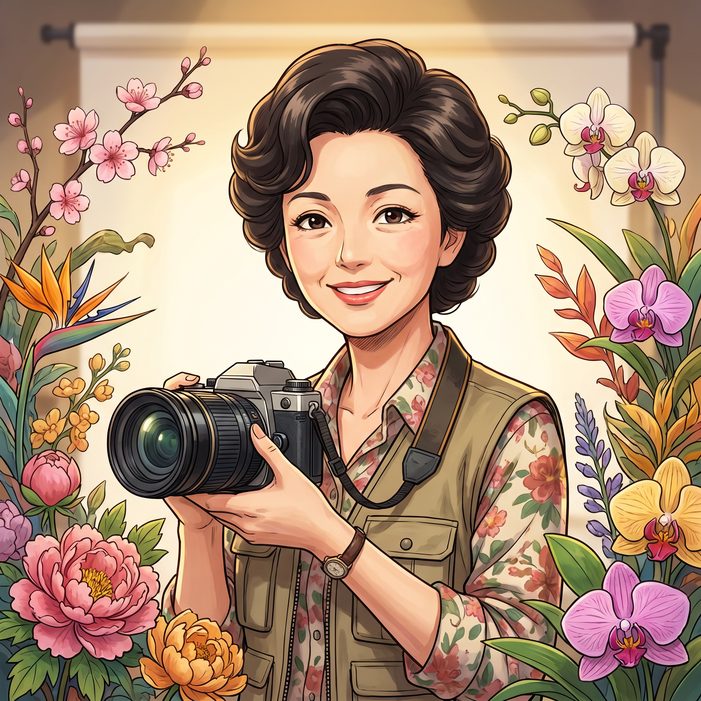 国产视频植物摄影师陈晓梅